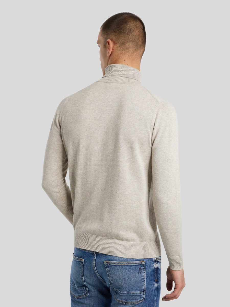 Manner Paul Kehl Pullover & Strickjacken | Rollkragenpullover Hellgrau