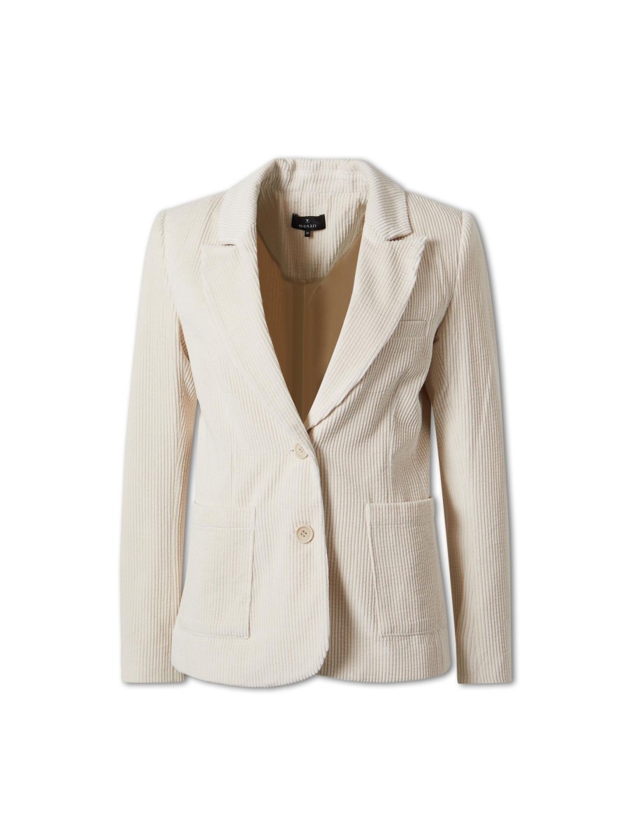 Frauen Monari Blazer | Blazer Aus Cord Beige