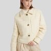 Frauen BOSS Women Jacken | Wolljacke Jocelyn Vanille