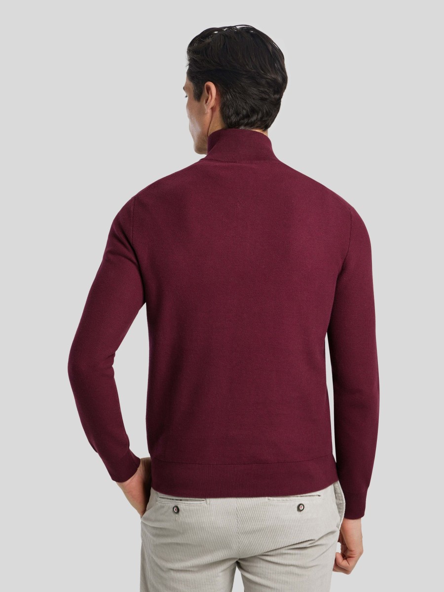 Manner Polo Ralph Lauren Men Pullover & Strickjacken | Troyer Bordeaux