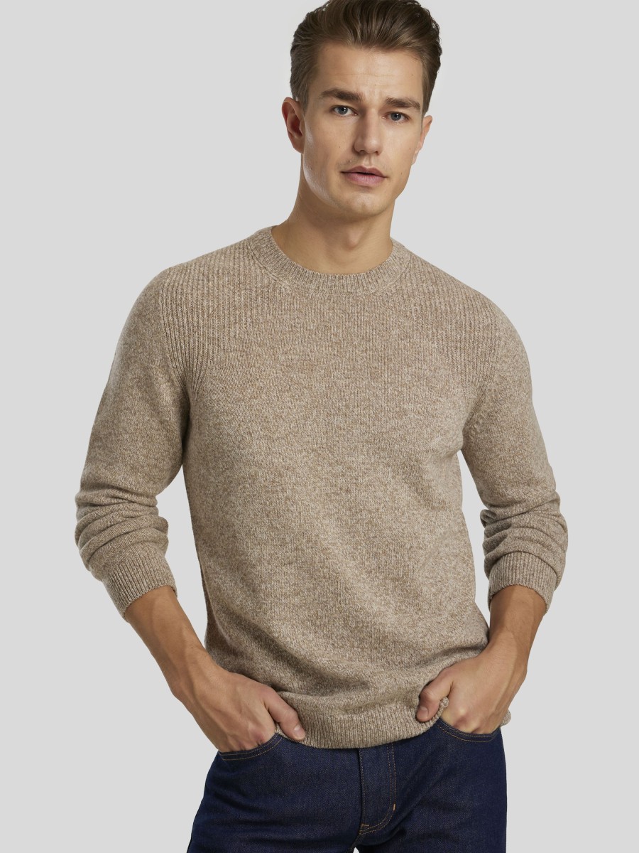 Manner Brax Pullover & Strickjacken | Pullover Beige