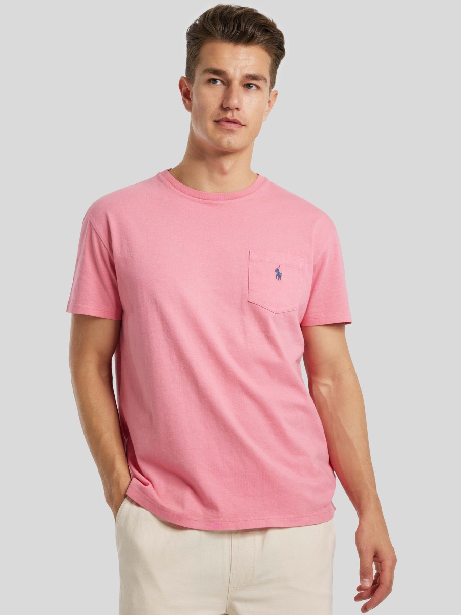 Manner Polo Ralph Lauren Men T-Shirts & Shirts | T-Shirt Im Classic Fit Rosa