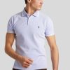 Manner Polo Ralph Lauren Men Polo-Shirts | Polo-Shirt Im Costum Slim Fit Hellblau