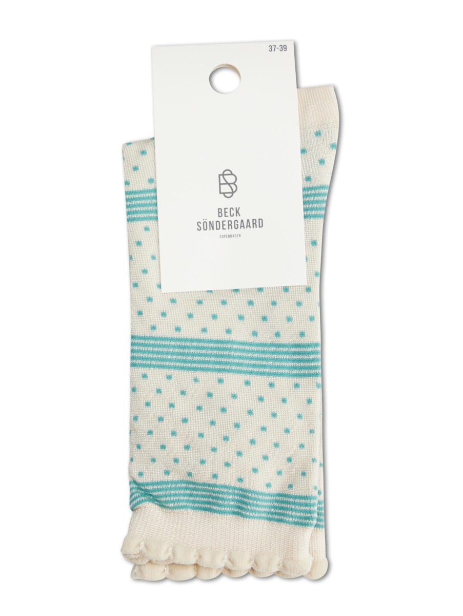 Frauen Becksöndergaard Wasche & Loungewear | Socken Ecru