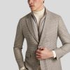 Manner Hackett Vestons | Veston Mit Blende Beige