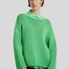 Frauen Marc Cain Pullover & Strick | Grobstrickpullover Smaragd