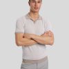 Manner Burger Polo-Shirts | Polo-Shirt Aus Pique Beige