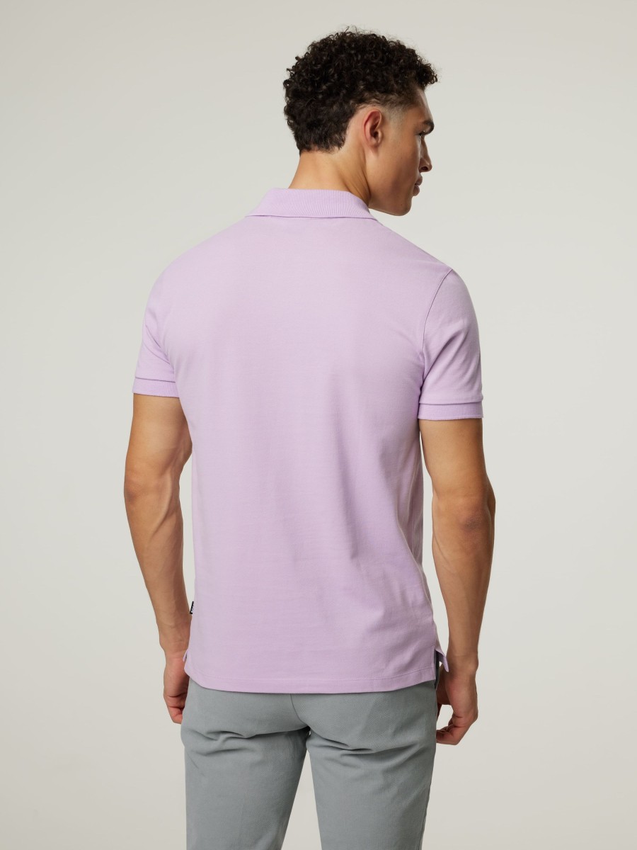 Manner BOSS Men Polo-Shirts | Polo-Shirt Im Regular Fit Lila