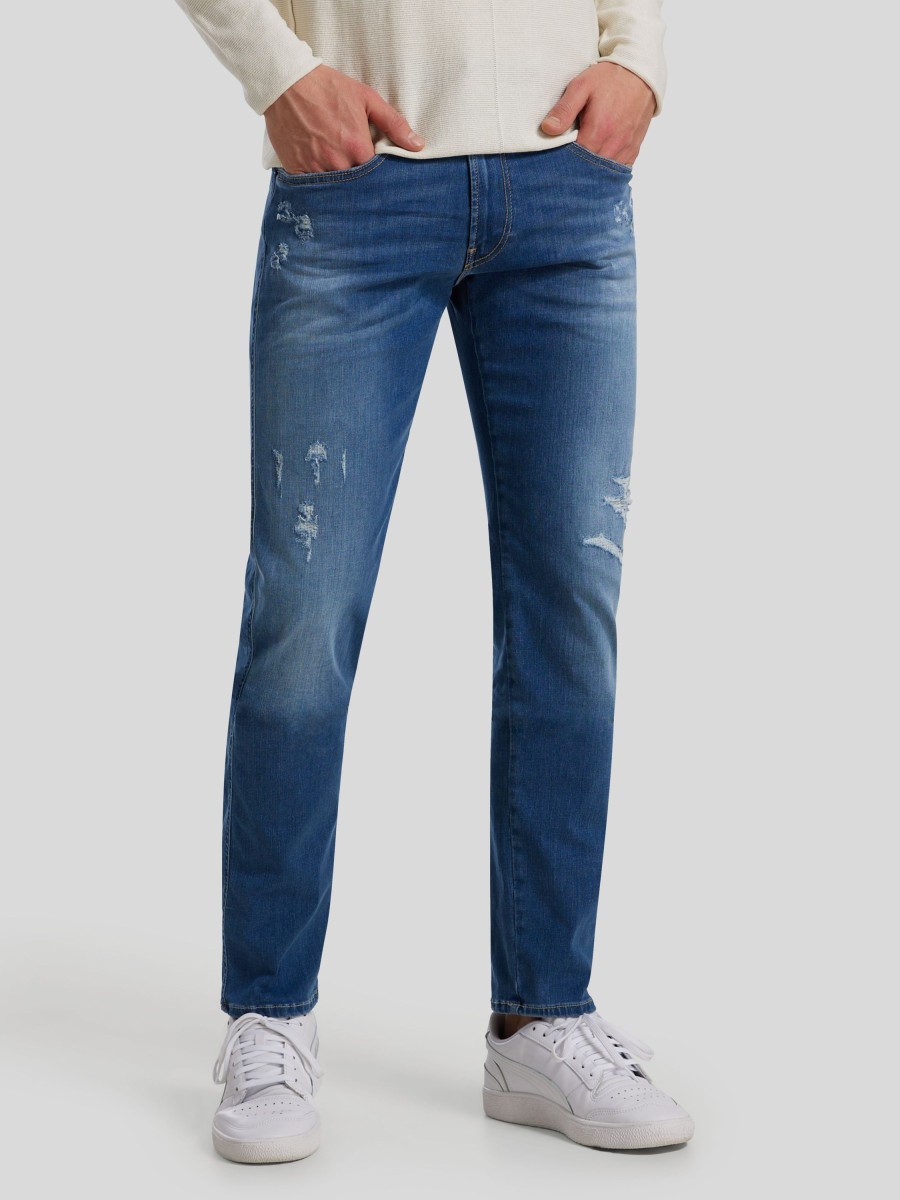 Manner Replay Jeans | Jeans Im Slim Fit Anbass Destroyed