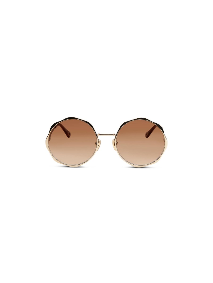 Frauen Chloé Sonnenbrillen | Sonnenbrille Gold