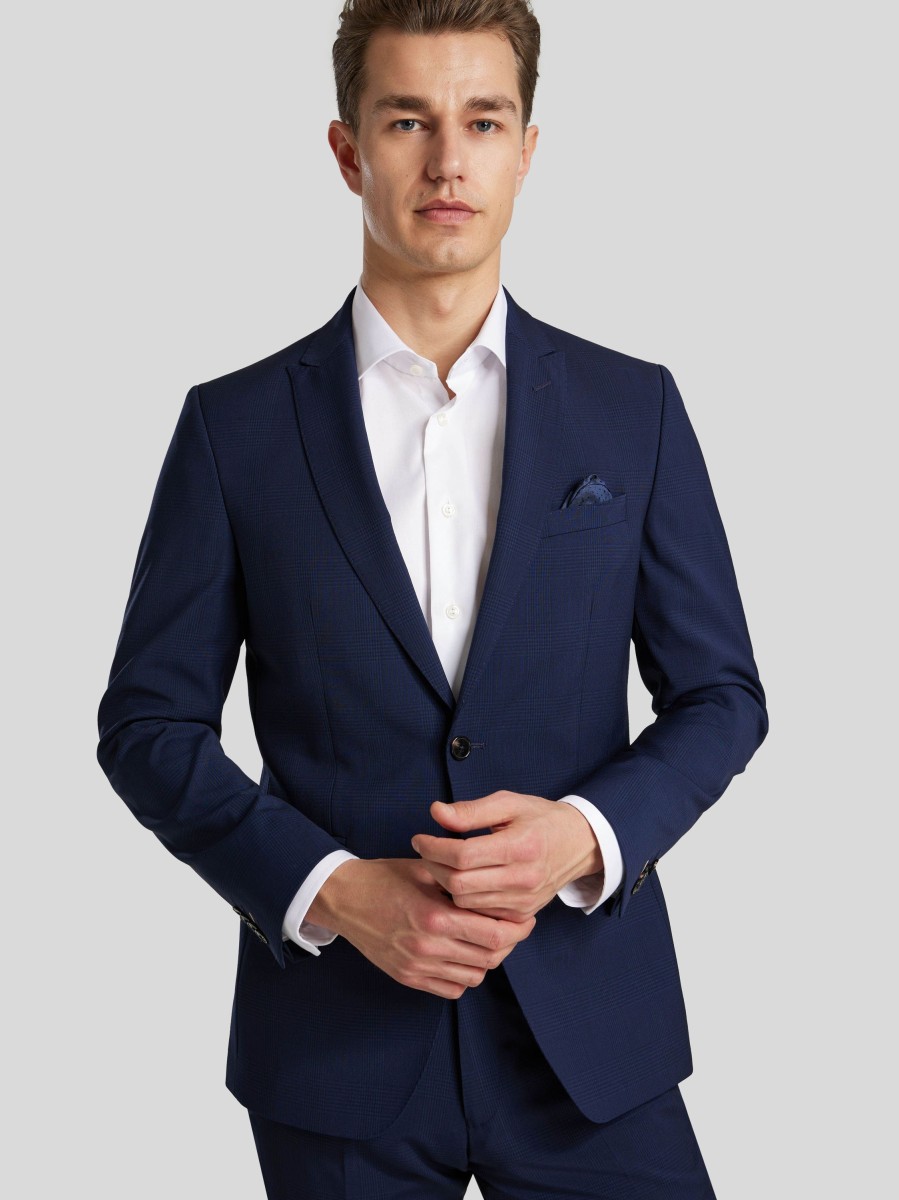 Manner Paul Anzuge | Anzug 2-Teilig Im Slim Fit Marine