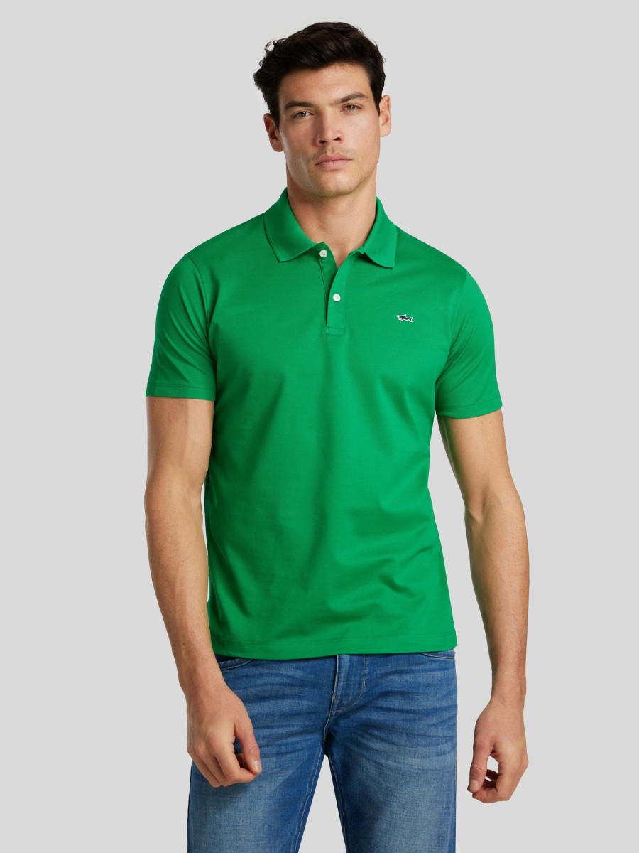 Manner Paul & Shark Polo-Shirts | Polo-Shirt Grun