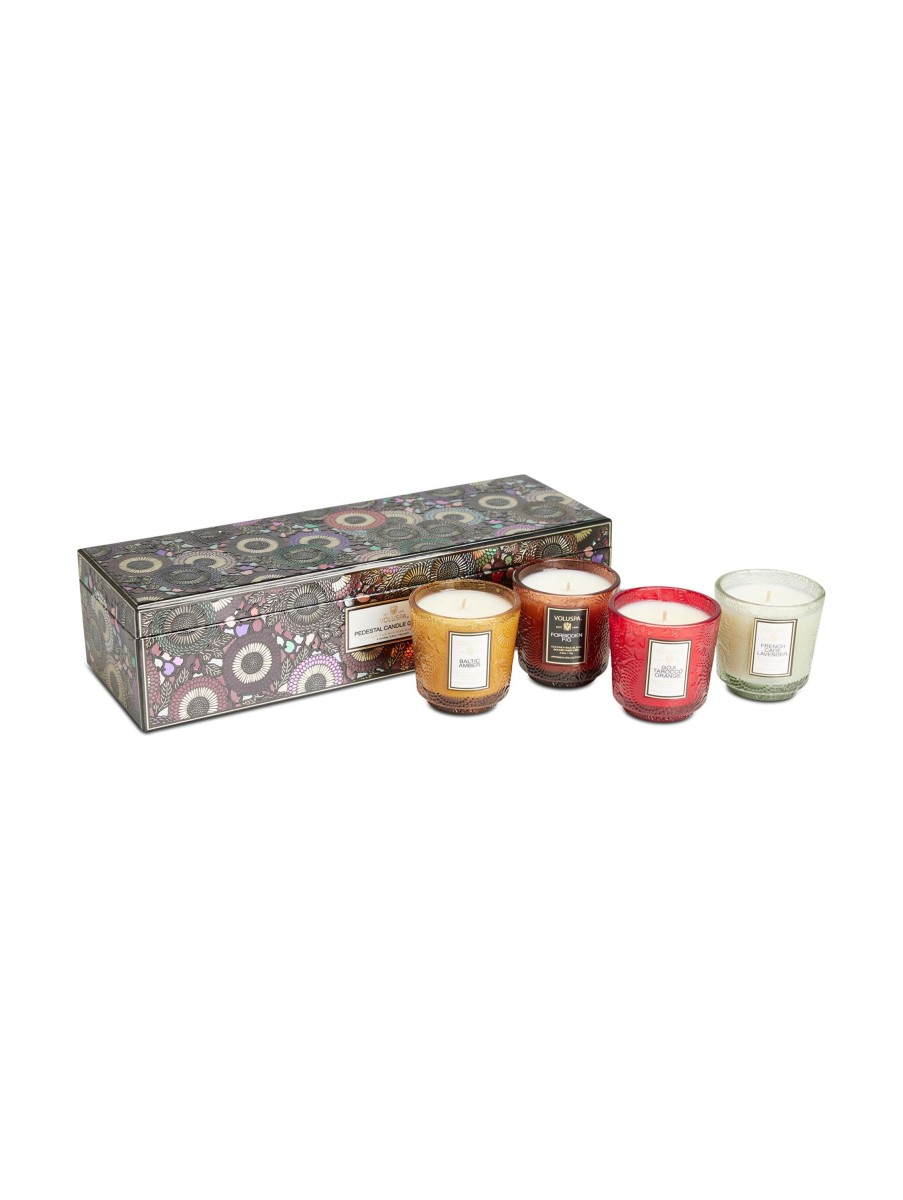 Frauen Voluspa Boutique | Duftkerzen 4Er Geschenkeset Pedestal Candle Gift Set Schwarz