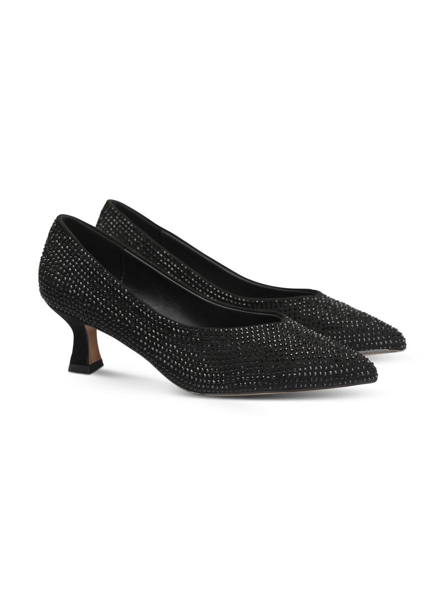 Frauen Pedro Miralles High Heels & Pumps | Pumps Mit Strasssteinen Schwarz