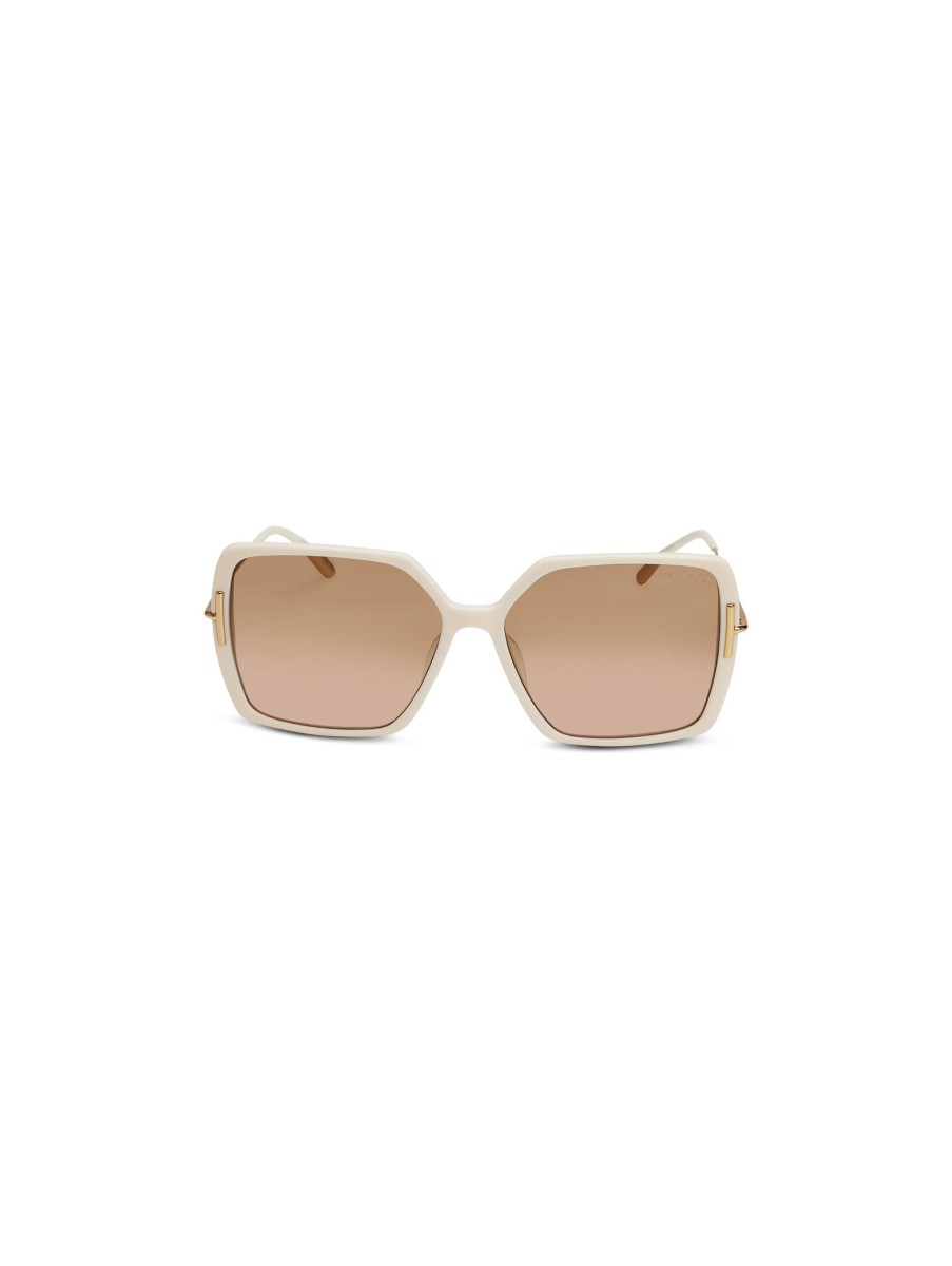 Frauen Tom Ford Sonnenbrillen | Sonnenbrille Ecru