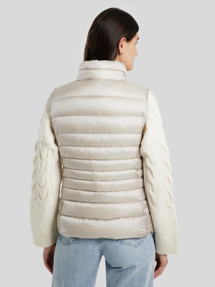 Frauen Save the Duck Gilets & Westen | Steppweste Lynn Beige