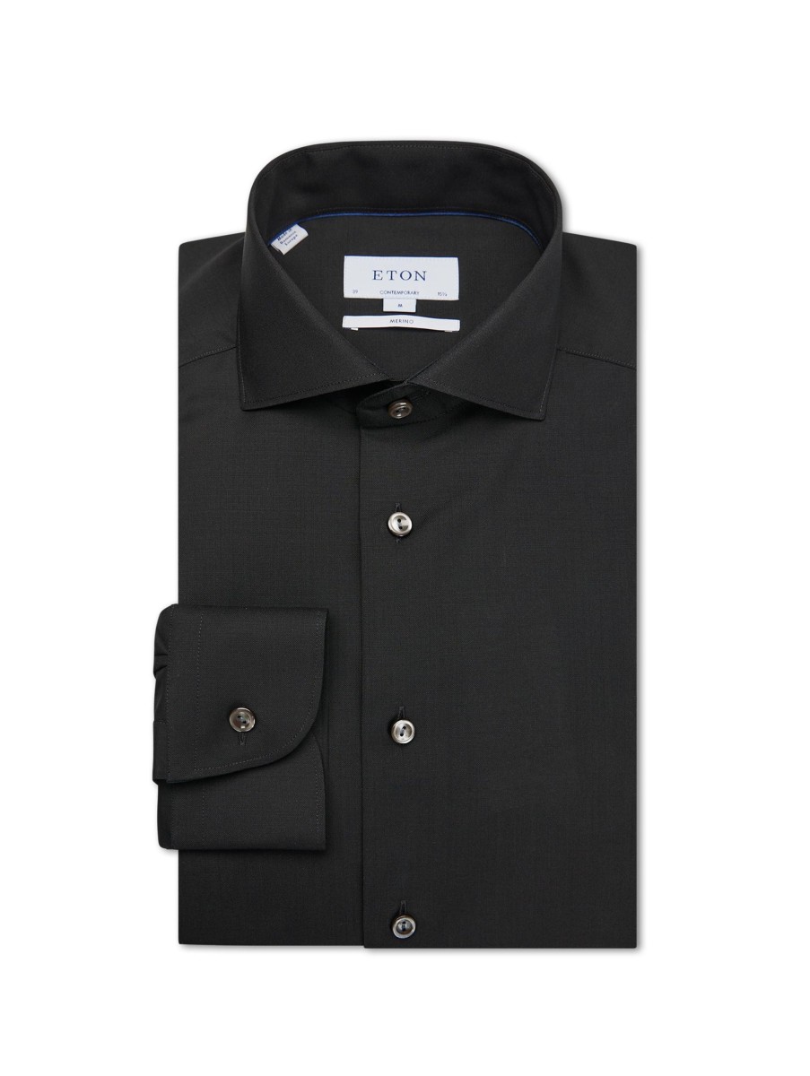 Manner Eton Hemden | Businesshemd Im Contemporary Fit Schwarz