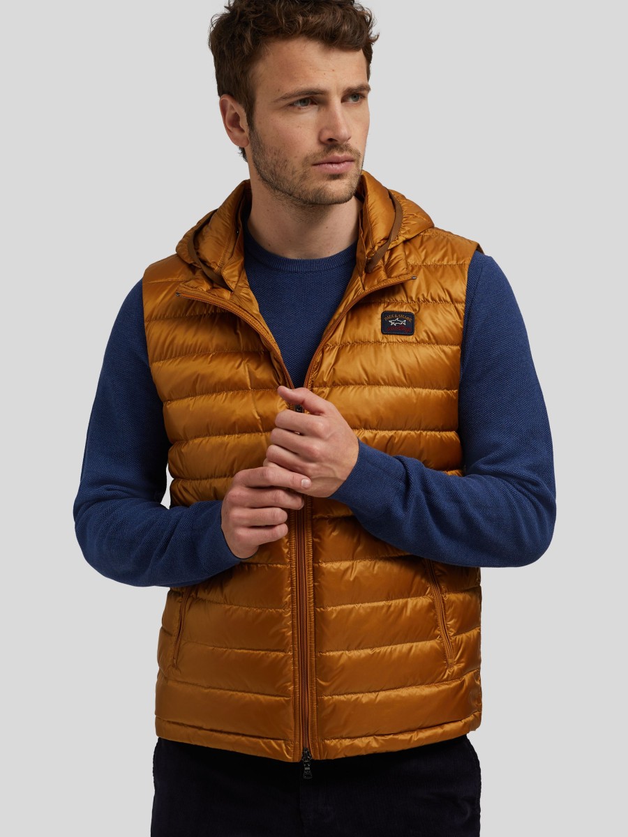 Manner Paul & Shark Gilets & Westen | Daunenweste Camel