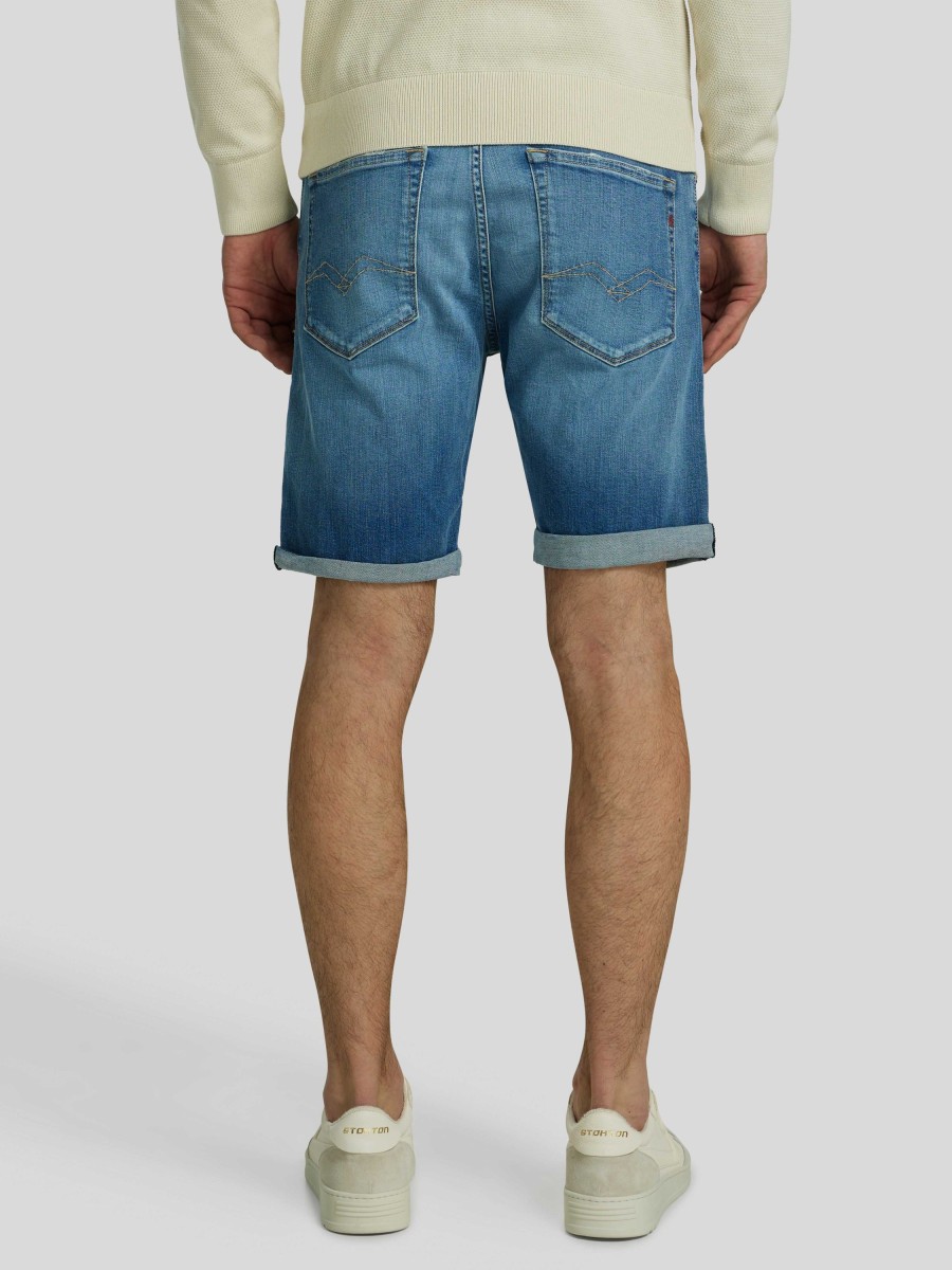 Manner Replay Shorts | Shorts Im Tapered Fit Lightdenim