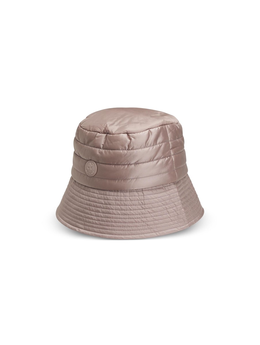 Frauen Save the Duck Hute & Mutzen | Bucket Hat Mit Steppung Rosa