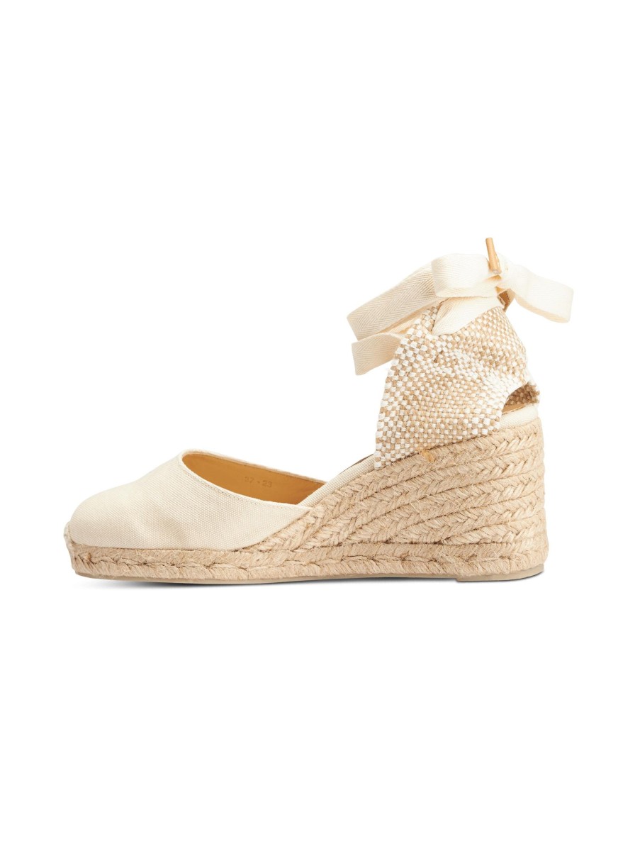 Frauen Castaner Sandalen & Sandaletten | Wedges Ecru