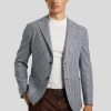 Manner L.B.M.1911 Vestons | Veston Im Tailored Fit Hellgrau