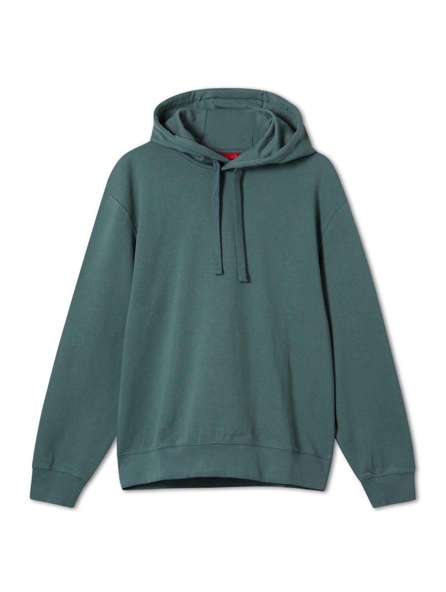 Manner HUGO Hoodies & Sweatshirts | Hoodie Im Relaxed Fit Grun