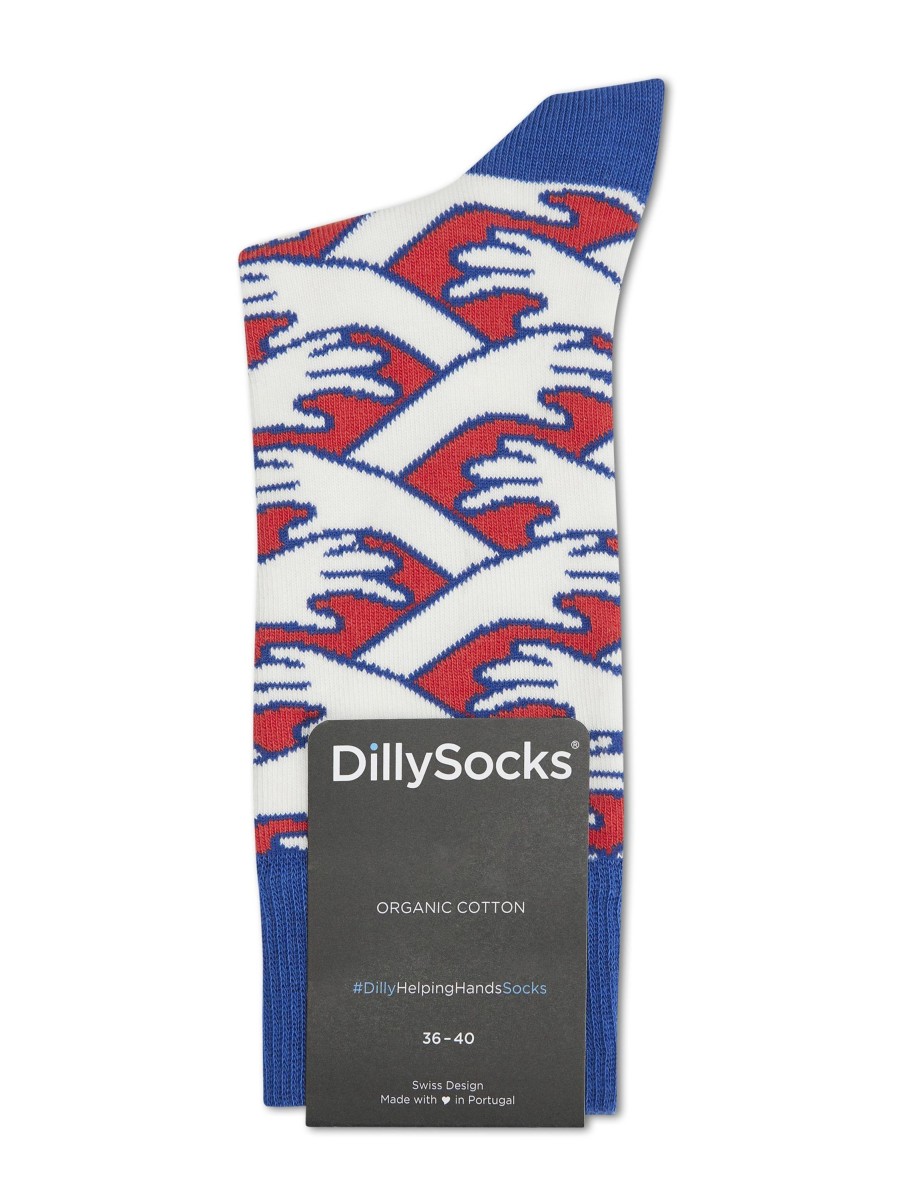 Frauen Dilly Socks Wasche & Loungewear | Socken Helping Hands Rot