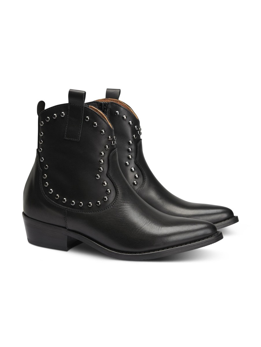 Frauen The Flow Boots & Stiefeletten | Cowboy Stiefelette Schwarz