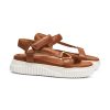 Frauen Voile Blanche Sandalen & Sandaletten | Sandale Mit Plateau Cognac