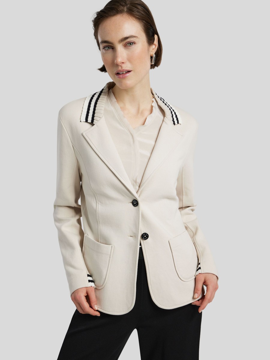 Frauen Marc Cain Blazer | Blazer Im Sportlichen Look Kitt