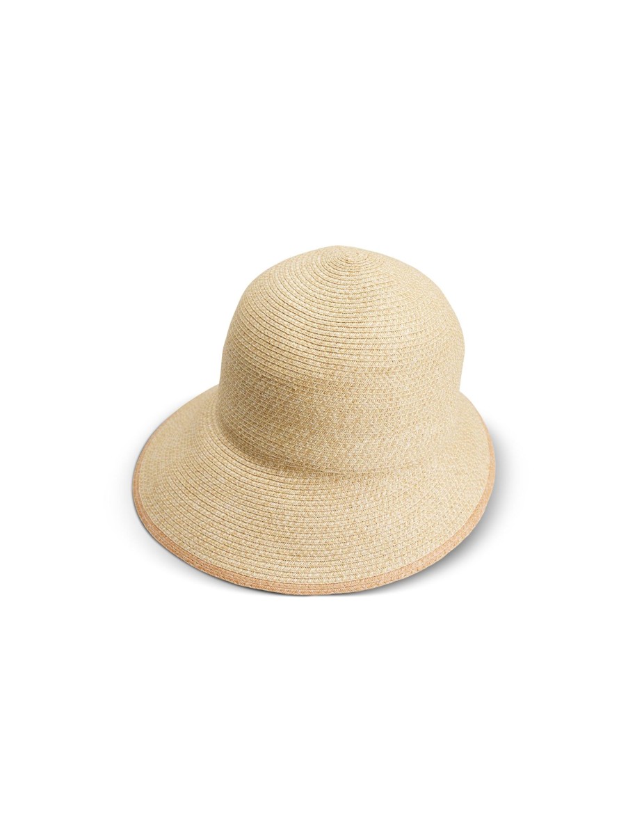 Frauen Seeberger Hute & Mutzen | Cloche Aus Papierstroh Beige