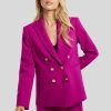 Frauen Pinko Anzuge | Doppelreihiger Blazer Alexia Fuchsia