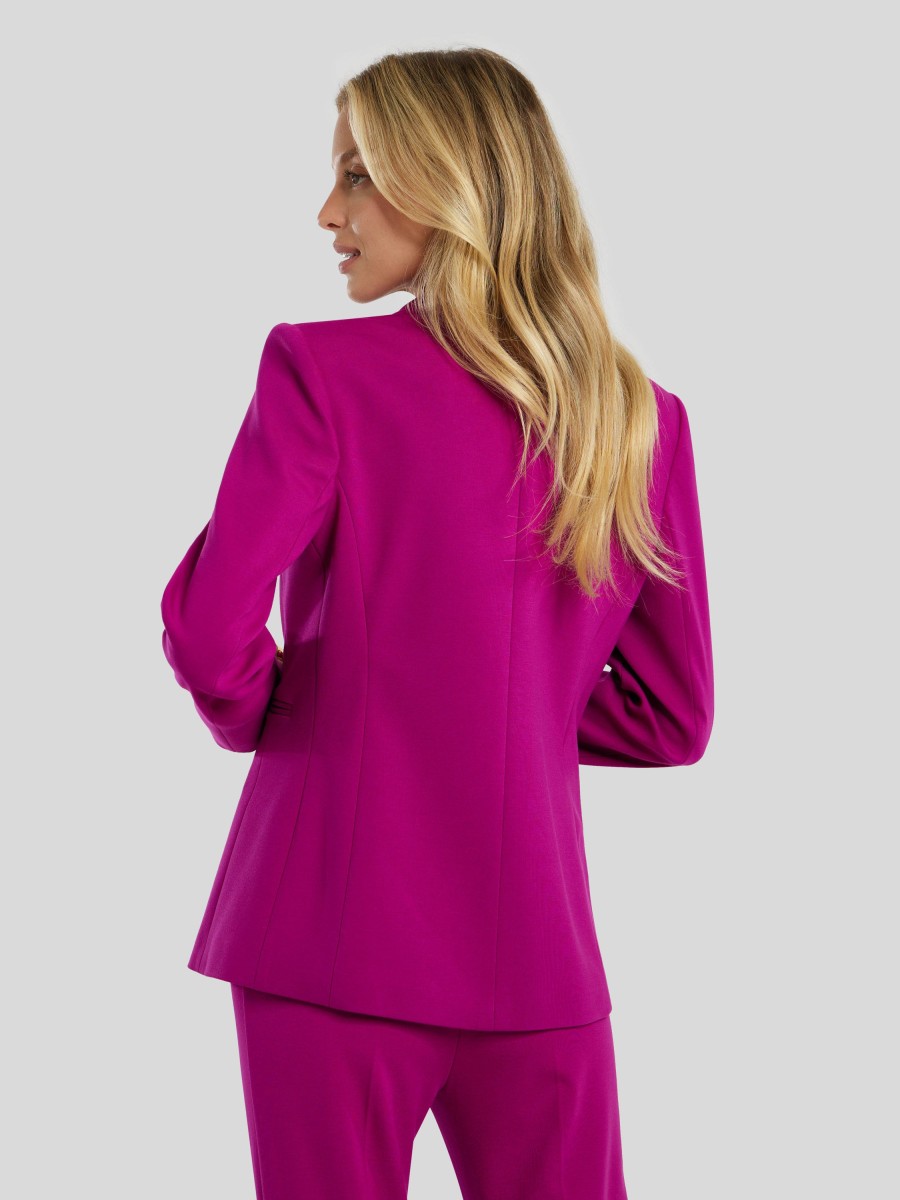 Frauen Pinko Anzuge | Doppelreihiger Blazer Alexia Fuchsia