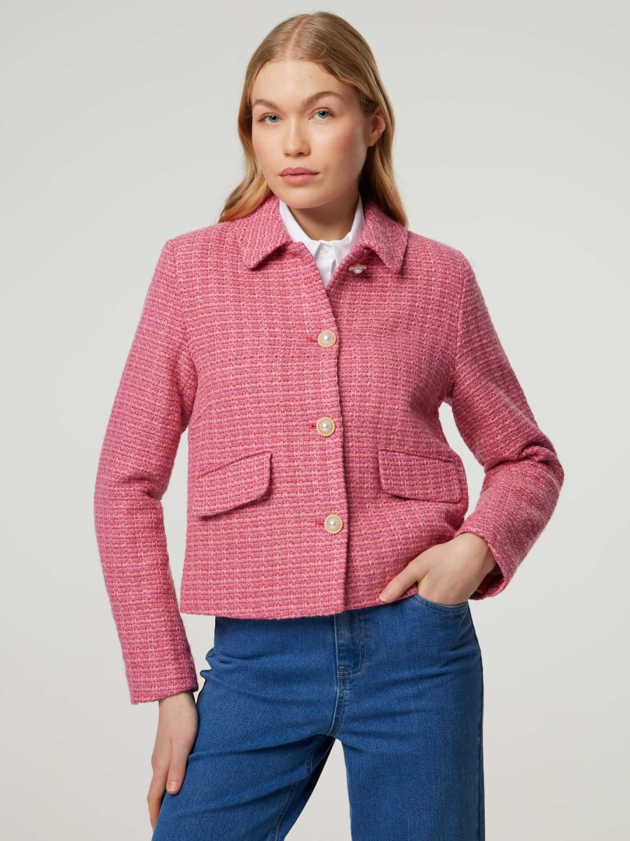 Frauen Paul Kehl Blazer | Blazer Aus Tweed Coralle