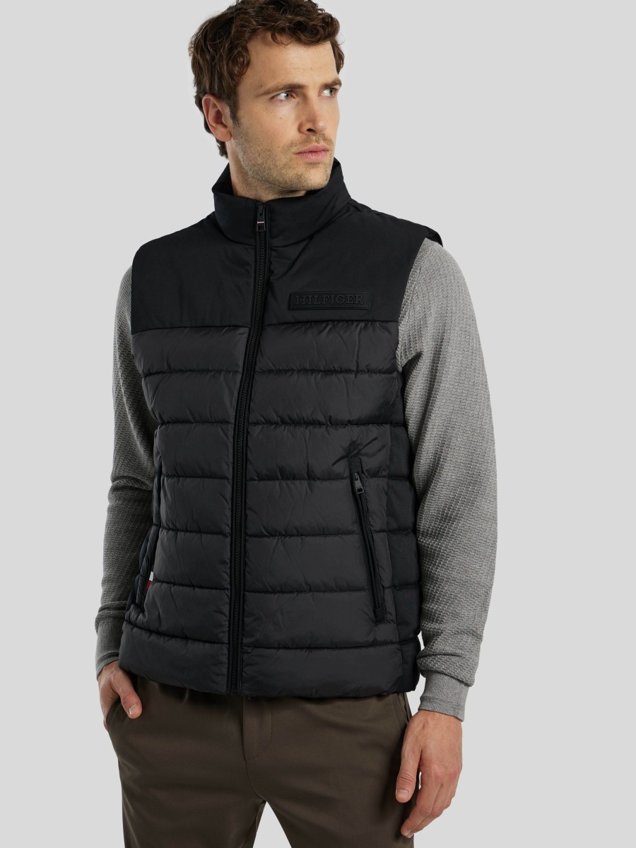 Manner Tommy Hilfiger Gilets & Westen | Steppweste Schwarz