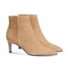 Frauen Kennel&Schmenger Boots & Stiefeletten | Stiefelette Aus Veloursleder Camel