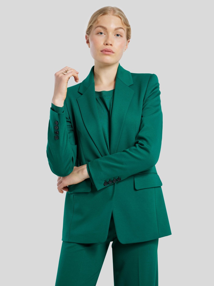 Frauen Drykorn Blazer | Blazer Aus Jersey Atlin Grun