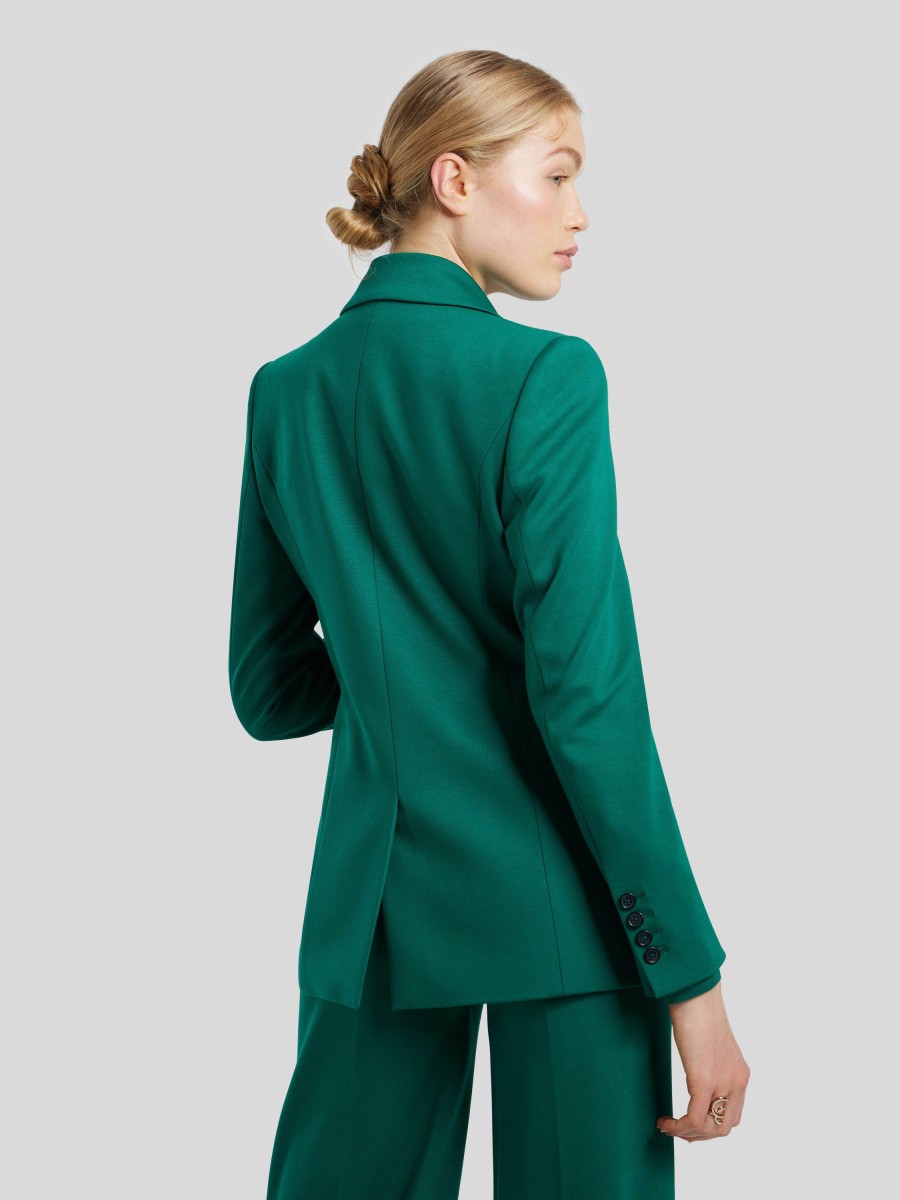 Frauen Drykorn Blazer | Blazer Aus Jersey Atlin Grun