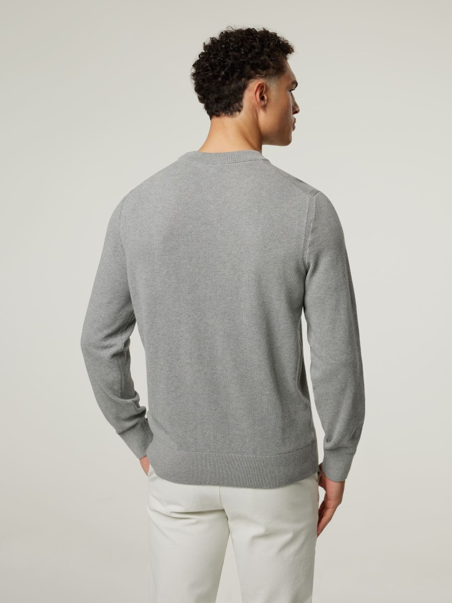 Manner BOSS Men Pullover & Strickjacken | Pullover Ecaio Hellgrau