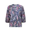 Frauen Desoto Blusen & Tuniken | Bluse Mit Allover-Print Lana Marine