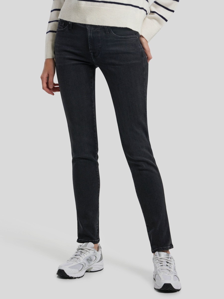 Frauen 7 for all mankind Jeans | Jeans Im Slim Fit Pyper Schwarz