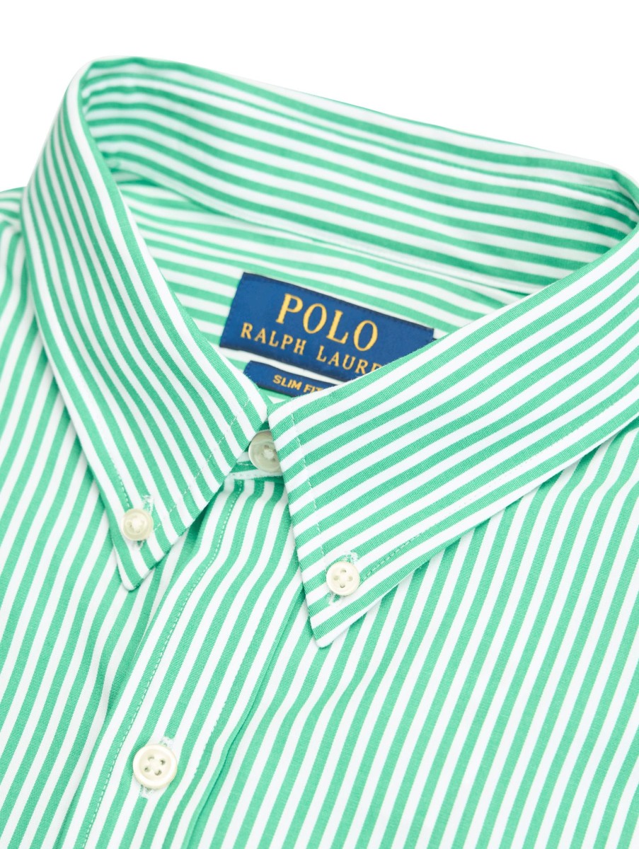 Manner Polo Ralph Lauren Men Hemden | Hemd Im Slim Fit Grun