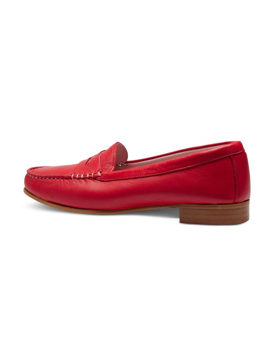 Frauen Castellano Halbschuhe | Loafers Capri Rot