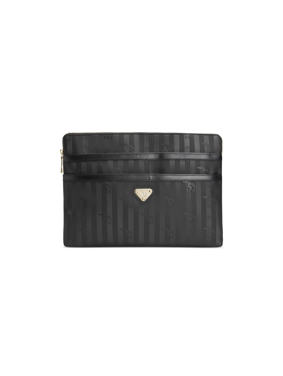 Frauen Maison Mollerus Portemonnaies & Etuis | Laptoptasche Schwarz