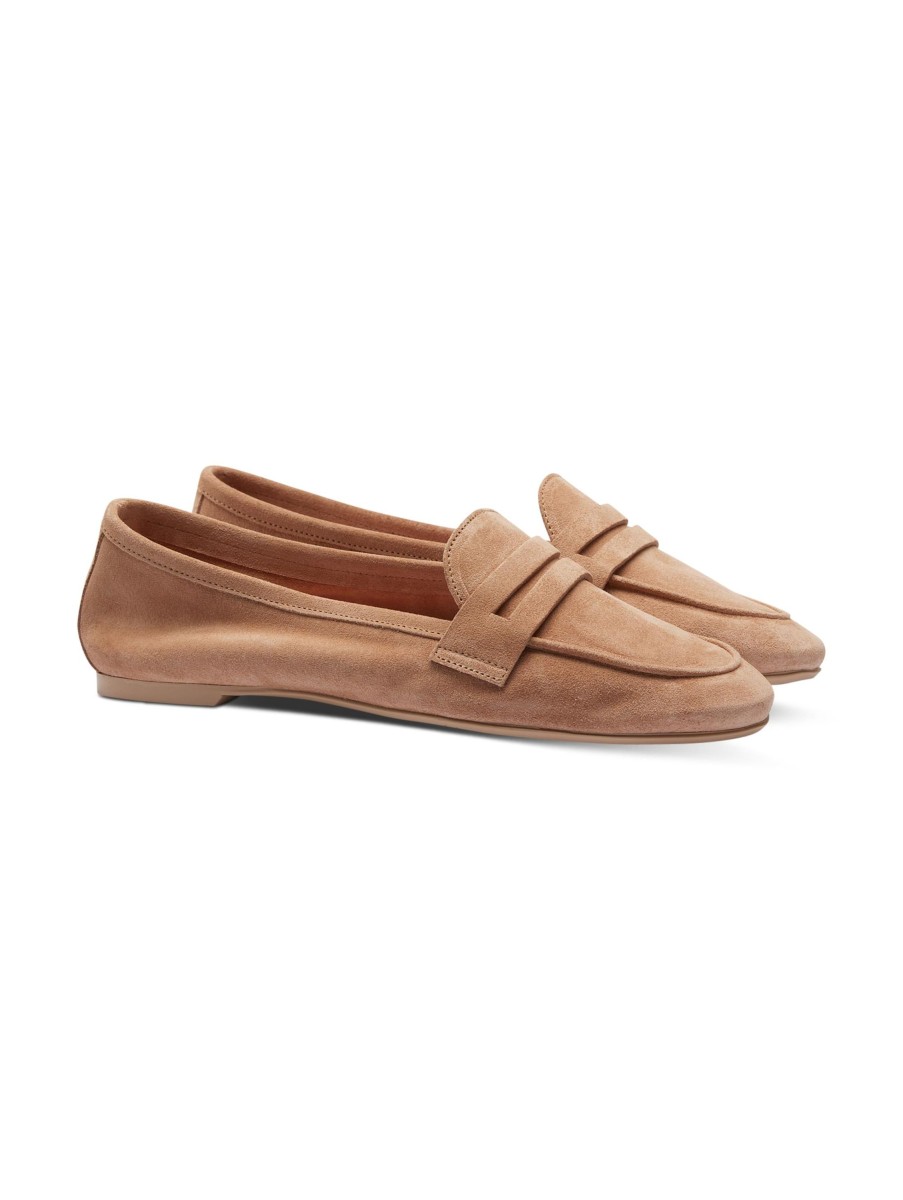 Frauen Pretty Ballerinas Halbschuhe | Loafer Faye Puder