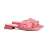 Frauen Paul Kehl Sandalen & Sandaletten | Slides Aus Leder Pink