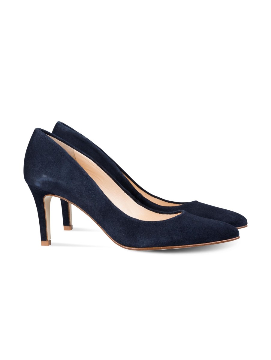 Frauen Paul Kehl High Heels & Pumps | Pumps Aus Wildleder Marine