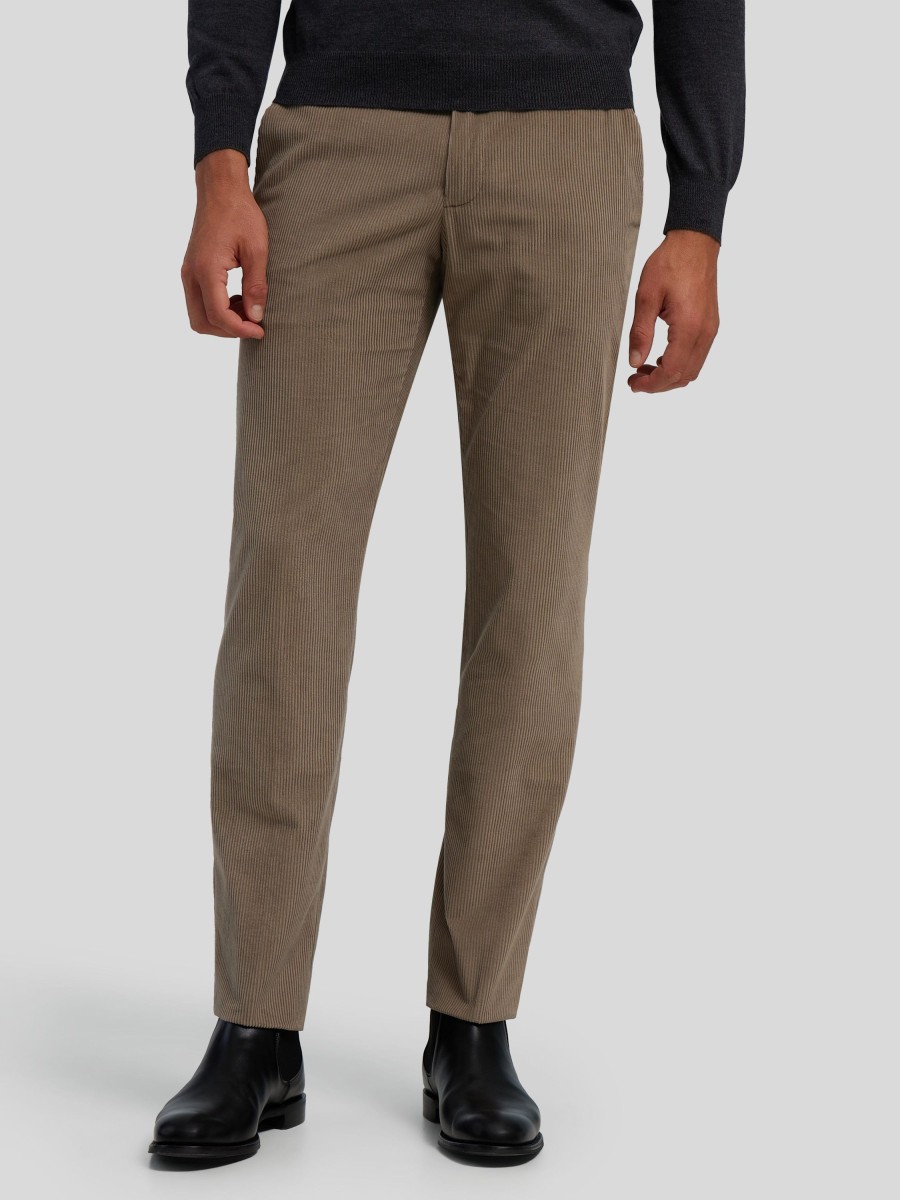 Manner Zegna Hosen | Hose Im Regular Fit Dunkelgrun