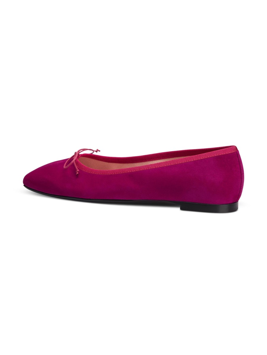 Frauen Pretty Ballerinas Ballerinas | Ballerina Aus Veloursleder Fuchsia